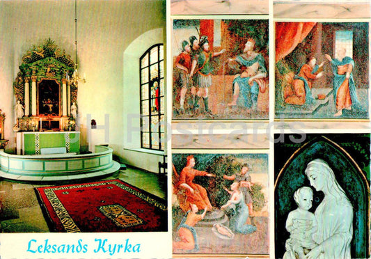 Leksands Kyrka - Dalarna - church - multiview - 296 - Sweden - unused