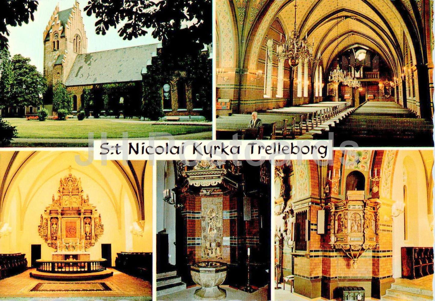 Trelleborg - St Nicolai Kyrka - église - multiview - 1091 - Suède - inutilisé 