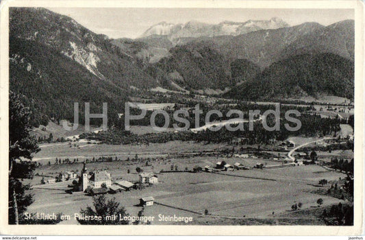 St. Ulrich am Pillersee mit Leoganger Steinberge - village panorama  Alps  valley - 9469 - old postcard - Austria - used - JH Postcards