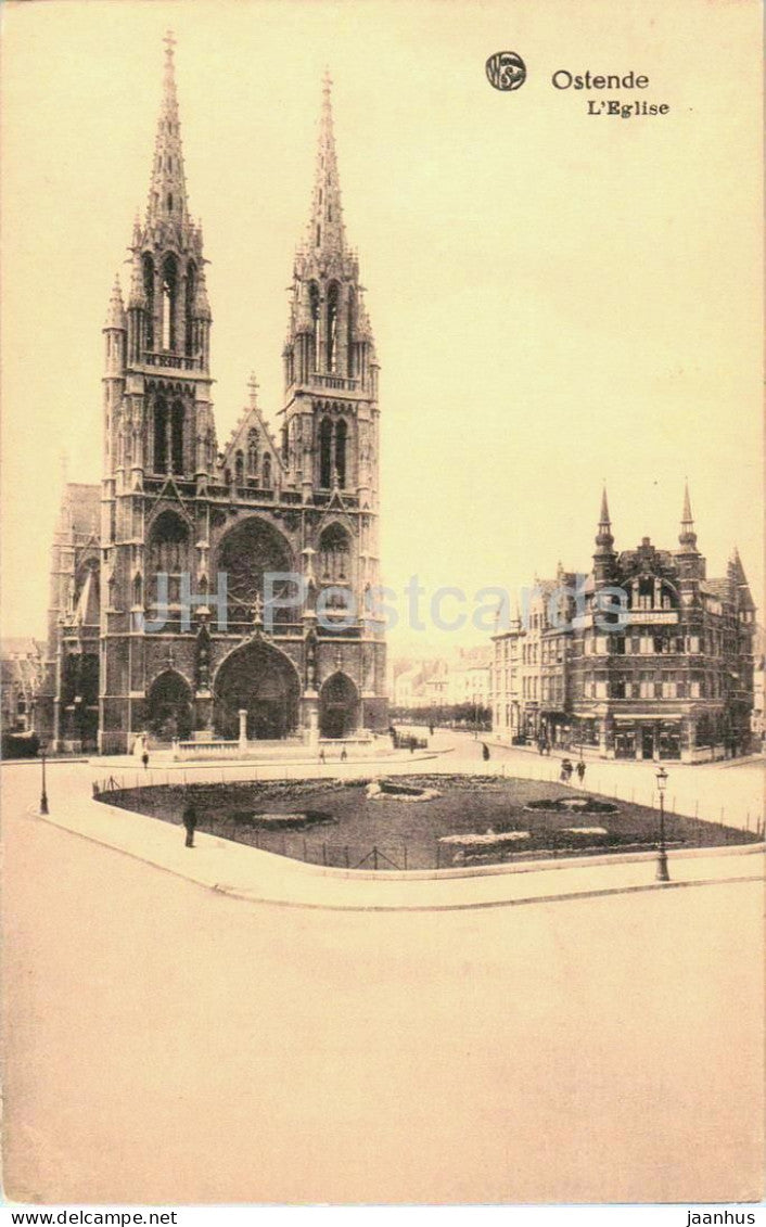 Ostende - Oostende - L’Eglise - Church - 771 - old postcard - Belgium - unused - JH Postcards