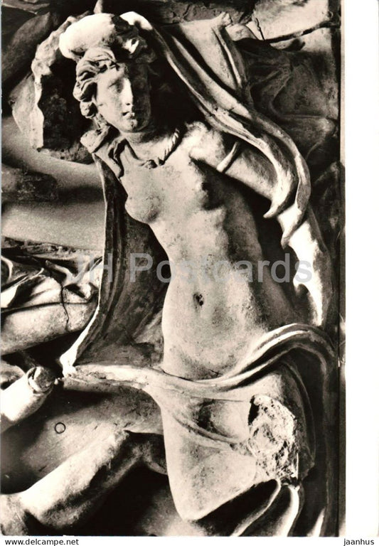 Etruscan sculpture - Sleeping Ariadne - Schlafende Ariadne - ancient world - Die Meister Nr. 3168 - Germany - unused - JH Postcards