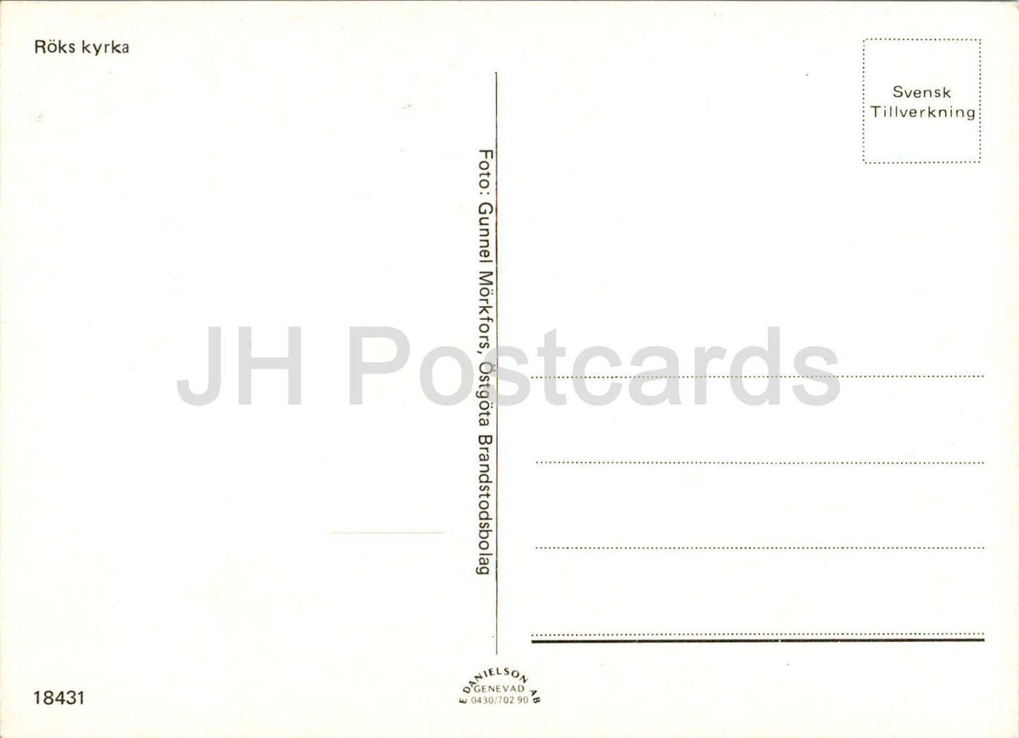 Roks Kyrka - church - 18431 - Sweden - unused