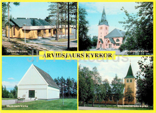 Arvidsjaurs Kyrkor - Nyborgskyrkan - Moskosels Kyrka - Glommerstrasks - church - multiview - 4835 - Sweden - unused