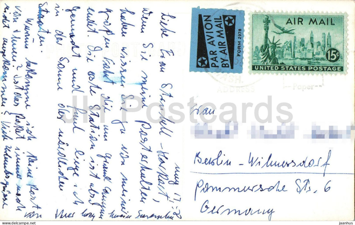 Mount Baker Chain Lakes - Washington - Boren - alte Postkarte - 1958 - USA - gebraucht