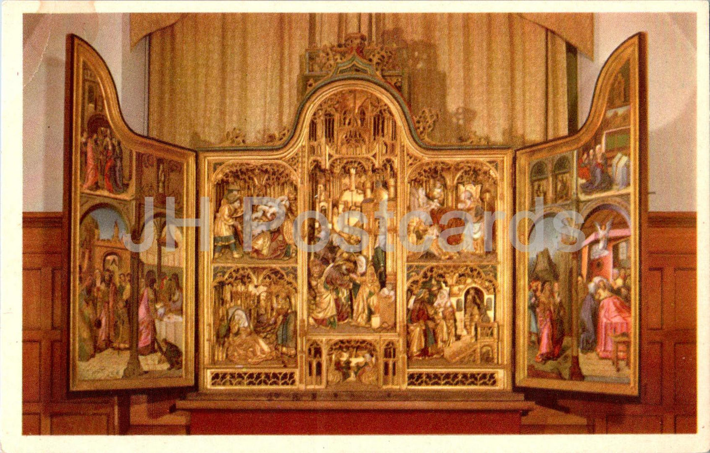 Skanella Kyrka - Altarskap - autel - église - 2084 - carte postale ancienne - Suède - inutilisé 
