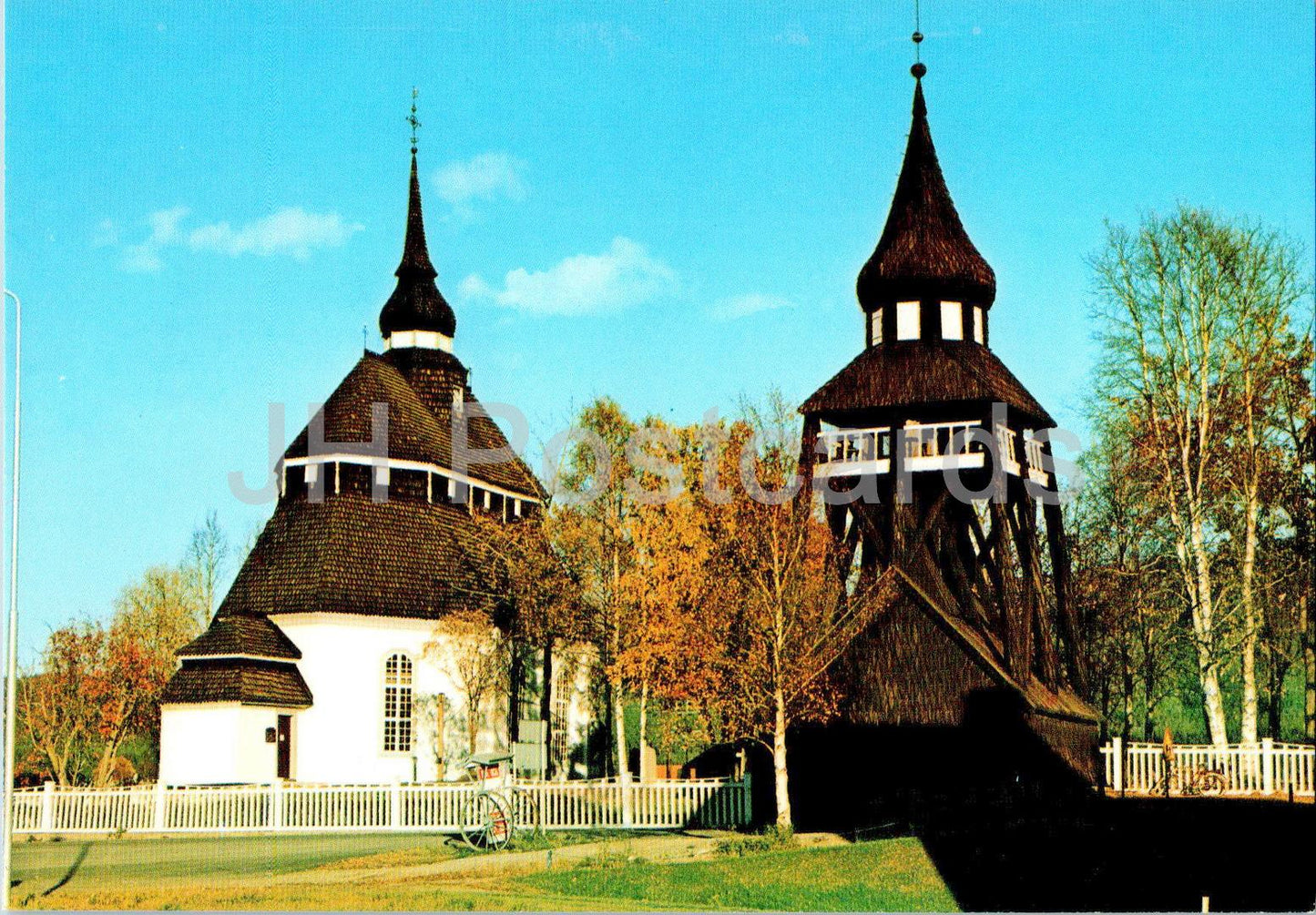 Vemdalens Kyrka - Vemdalen - Norrland - Fargernas Land - bell tower - church - VD 525 - Sweden - unused