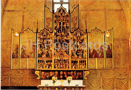 Nederlulea kyrkastelskap - Retable de l'église de Nederlulea - église - 9/48 - Suède - inutilisé 
