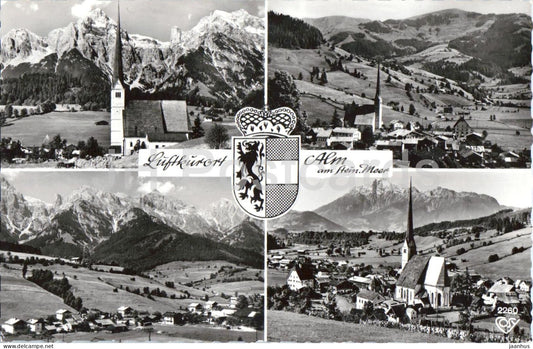 Luftkurort Alm am Stein Meer - multiview - mountains - Alps - 2260 - 1961 - Austria - used - JH Postcards