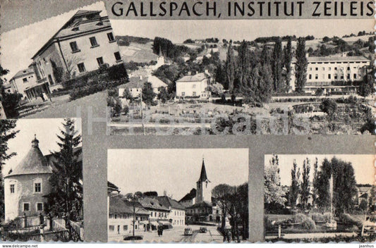 Gallspach - Institut Zeileis - institute - multiview - 603 - old postcard - Austria - used - JH Postcards
