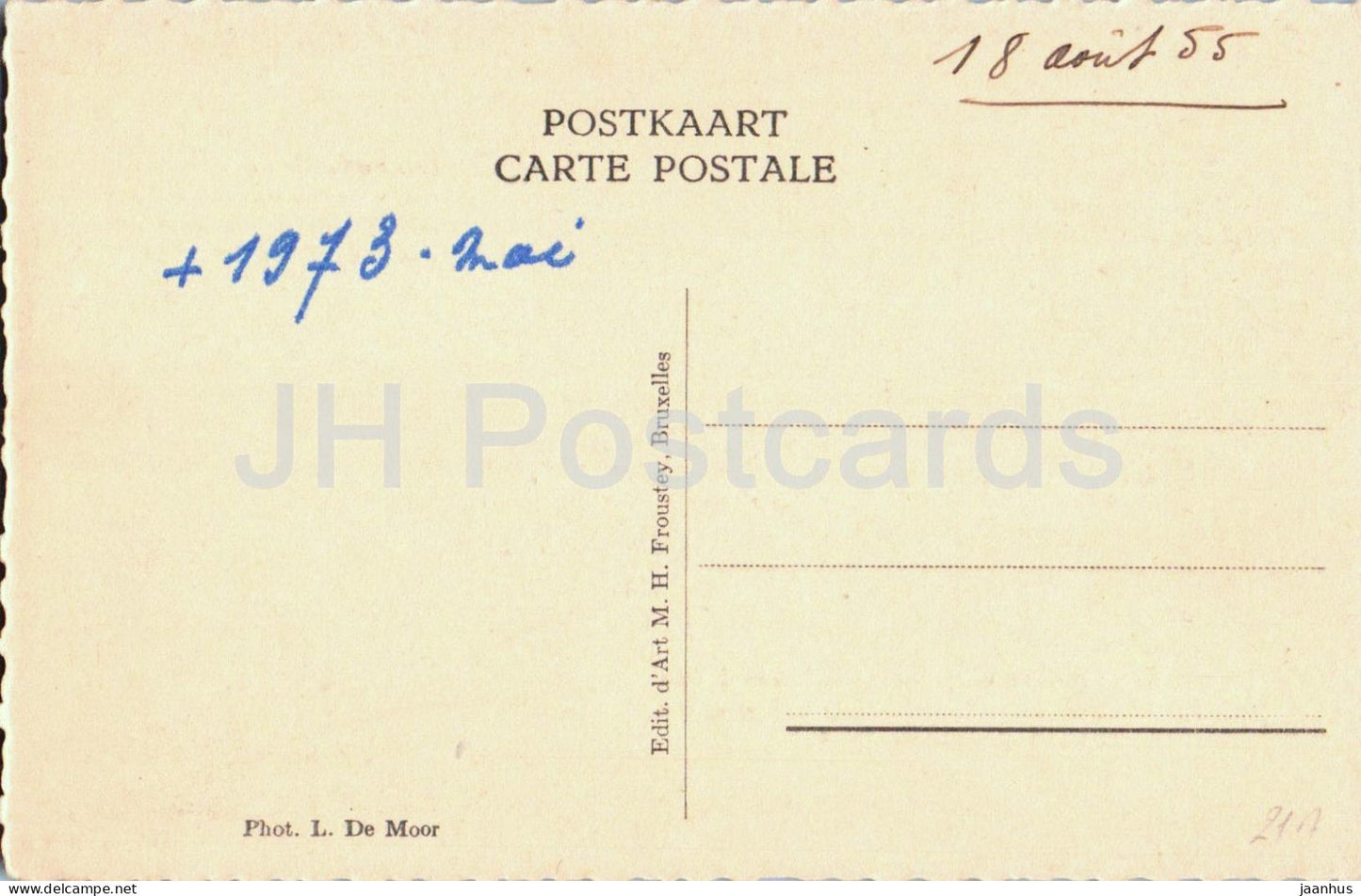 Les nouvelles couronnes de la statue miraculeuse de N.D. d’Alsemberg - crown - old postcard - Belgium - used