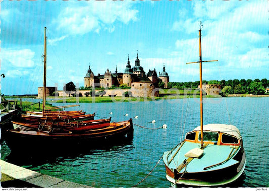Kalmar Slottet - castle - boat - 247 - 1965 - Sweden - used - JH Postcards