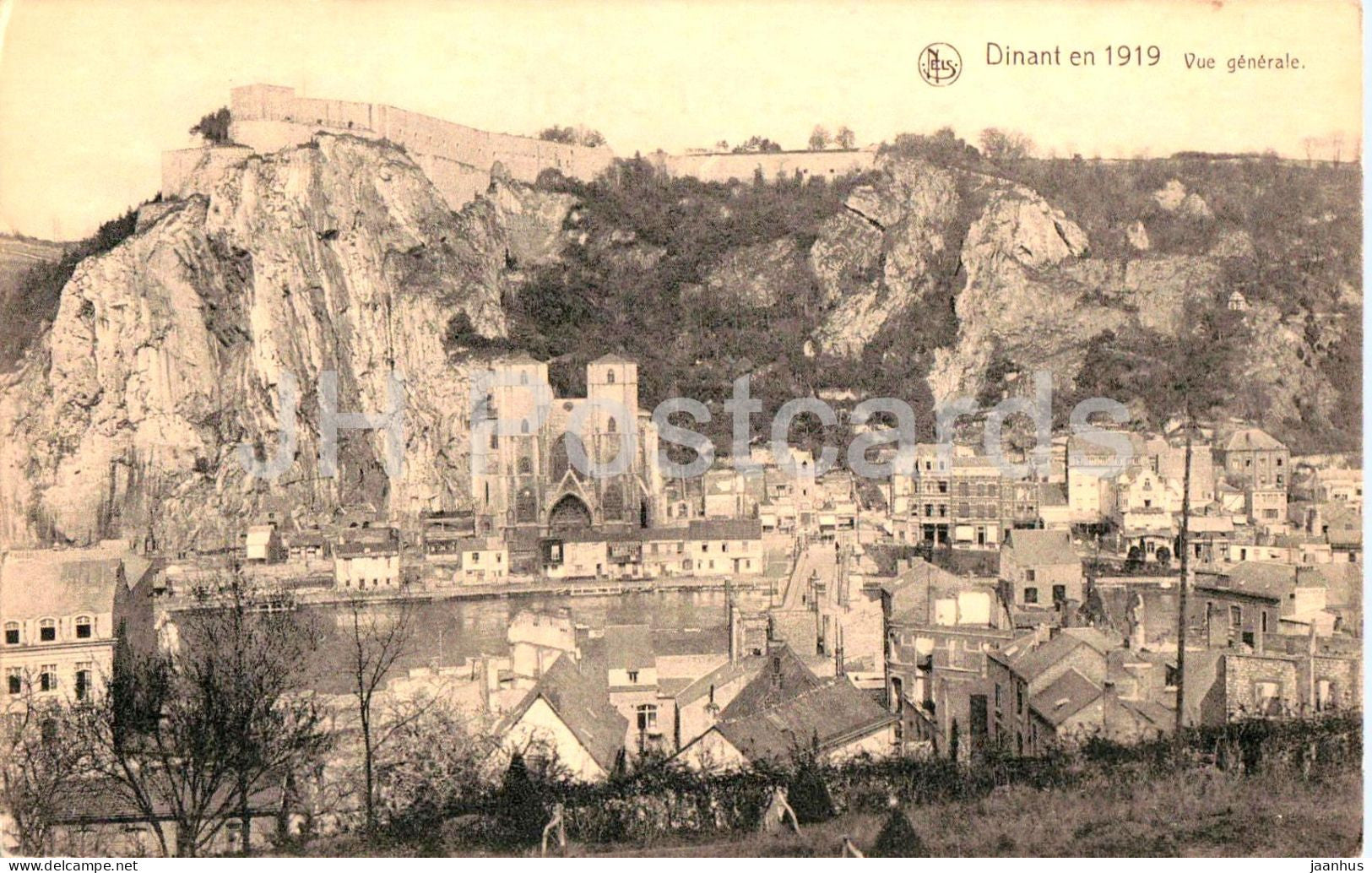 Dinant en 1919 - Vue Generale - 4 - old postcard - Belgium - unused - JH Postcards