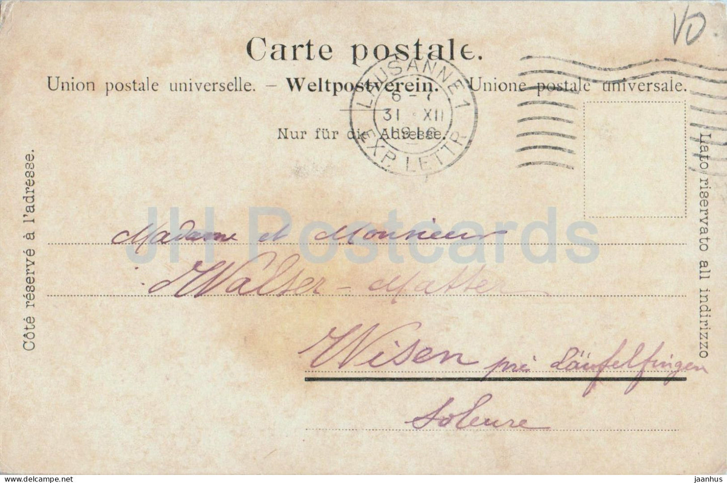 Les Avants sur Montreux et Dent de Jaman - mountain - valley - 970 - old postcard - Switzerland - used