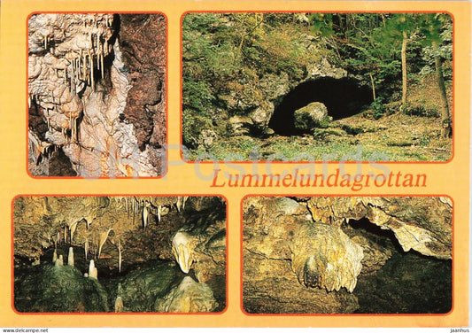 Lummelunda - Gotland - Lummelunda Cave - cave formations multiview - 8618 - 1990s - Sweden - unused - JH Postcards