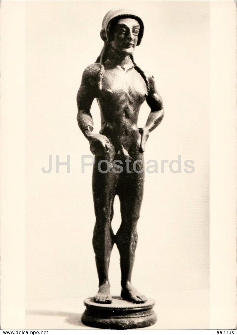 Etruscan sculpture - Youth Making an Offering - Opfernder Jungling - ancient world - Germany - unused - JH Postcards