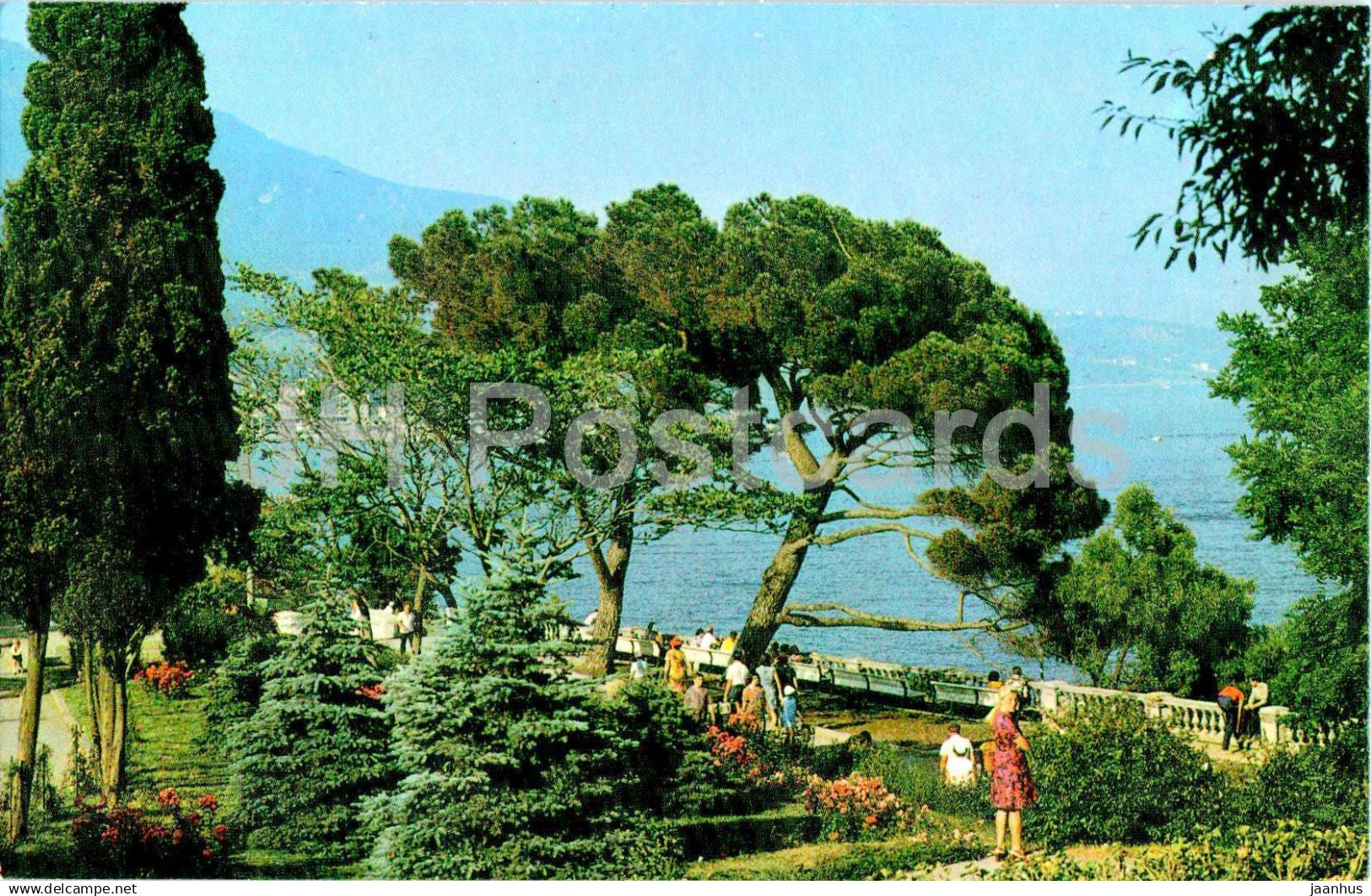 Yalta - Primorsky Park - resort - 1976 - Ukraine USSR - unused - JH Postcards