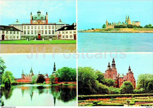 Nord Seeland - North Zealand Four royal castles - castle - multiview - 91 - Denmark - unused - JH Postcards