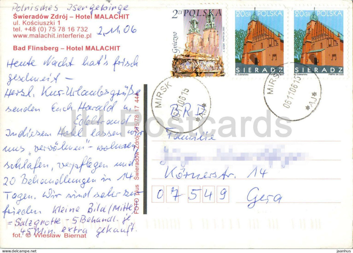 Swieradow Zdroj - Hotel Malachit - Kurhotel - Bergresort - Innenpool - 2006 - Polen - gebraucht