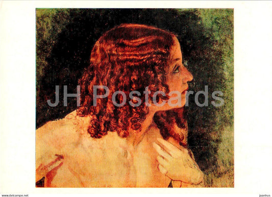 painting by A. Ivanov - Sketch . Appearance of Christ to the People - woman - Russian art - 1979 - Russia USSR - unused - JH Postcards