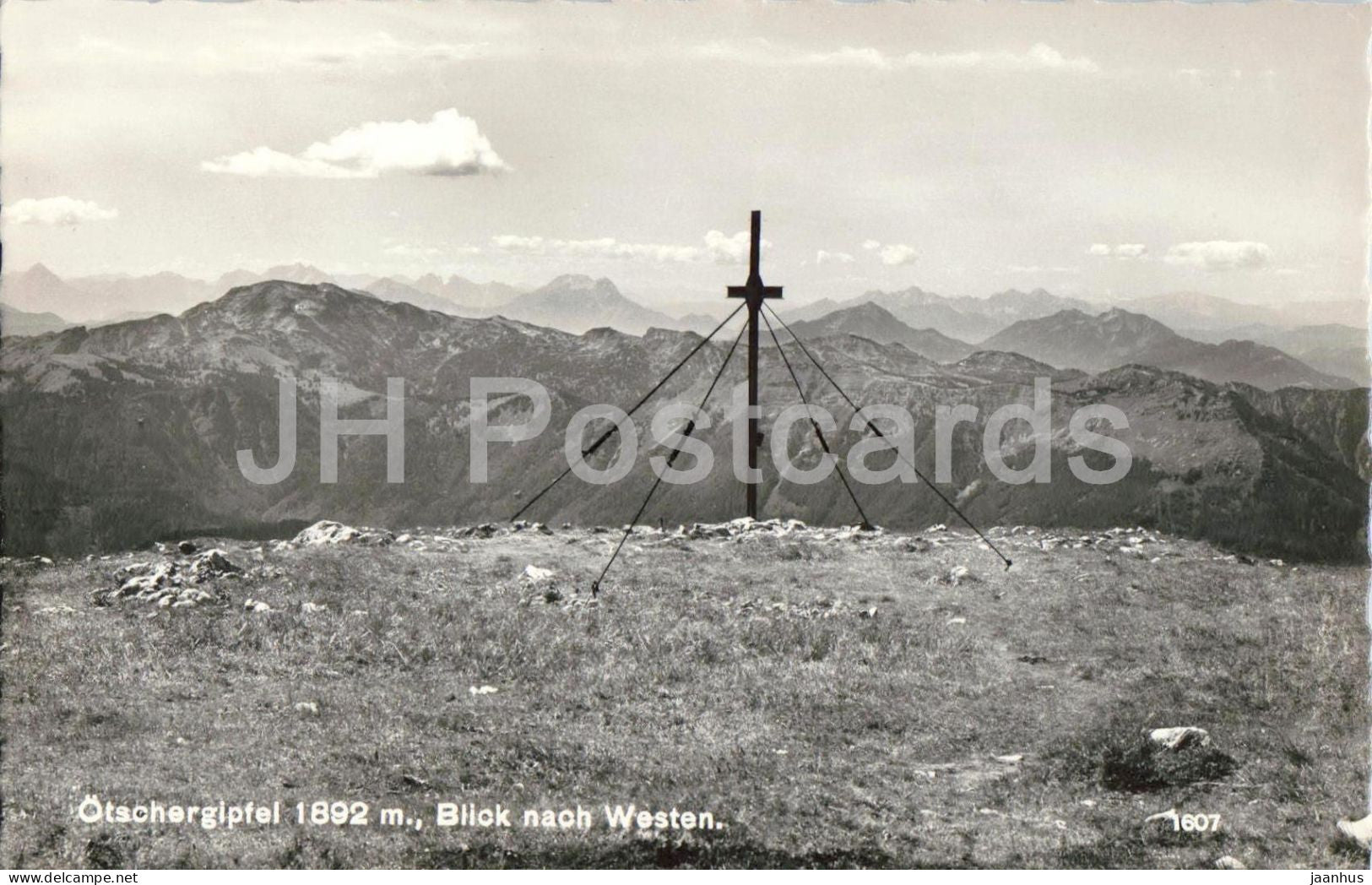 Otschergipfel 1892 m Blick nach Westen - Otscherhaus - mountains - Alps - 1607 - 1960 - Austria - used - JH Postcards