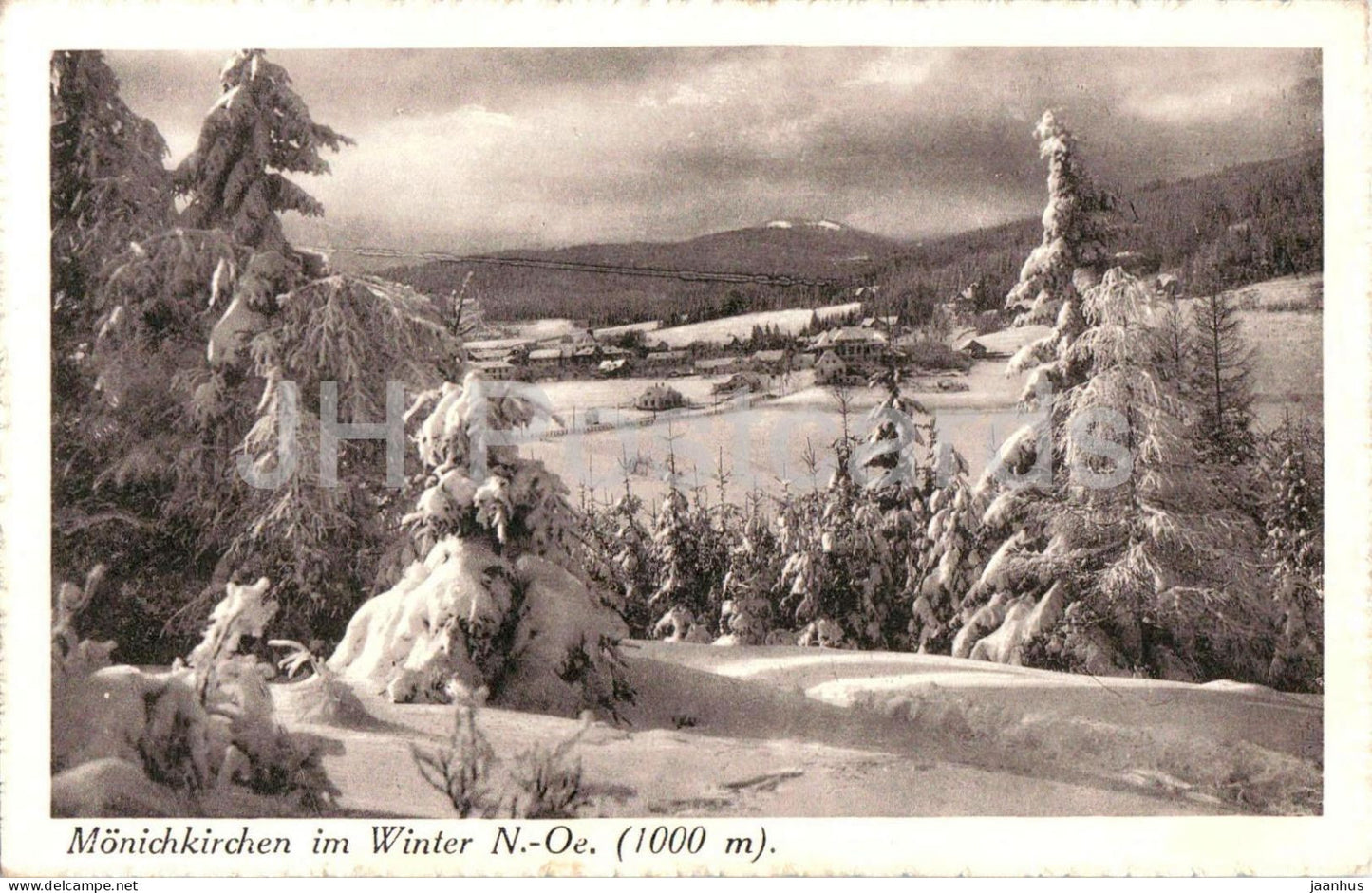 Monichkirchen im Winter - No. 3212 - old postcard - Austria - unused - JH Postcards