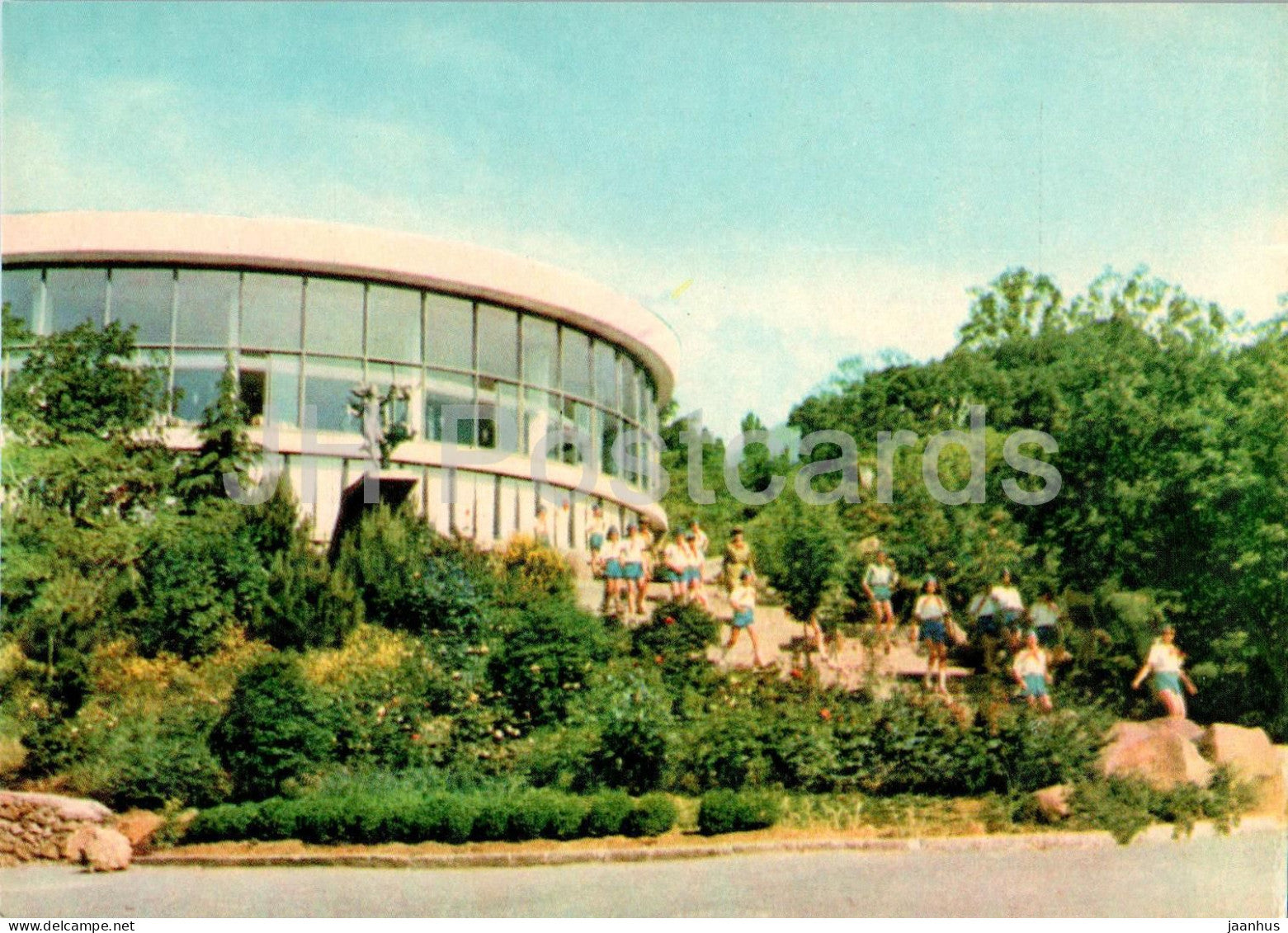 Artek pioneer camp - canteens in the camp - 1970 - Ukraine USSR - unused - JH Postcards