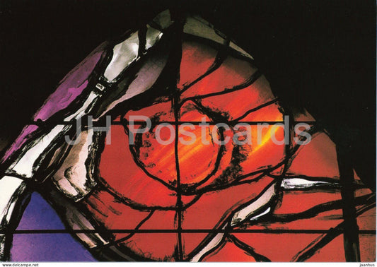 Guebwiller - Saint Leger Church stained glass by French artist Francois Chapuis - French art - 2002 - France - unused - JH Postcards