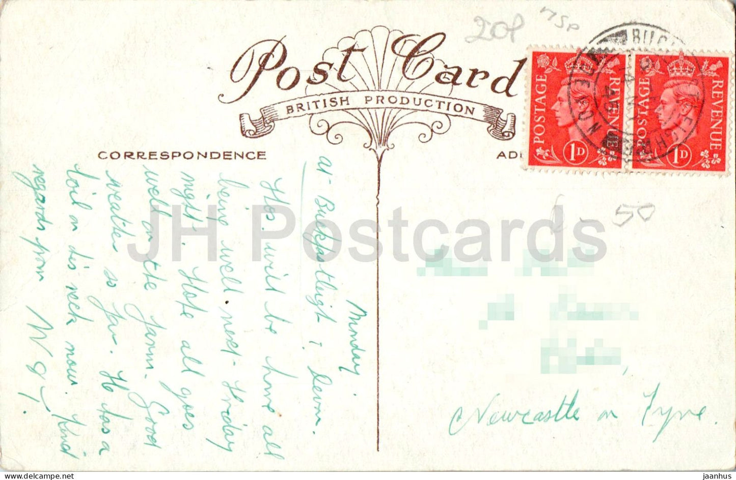 Teignmouth vom Shaldon Hill - Devon Coast - Seebadstrand - Seebrücke - alte Postkarte - 1945 - England Vereinigtes Königreich - gebraucht