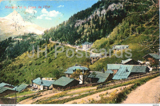 Morcles et la Cime de l’Est - mountains - village - military mail - Feldpost - old postcard - Switzerland - used - JH Postcards