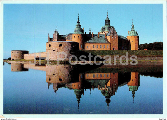Kalmar Slott - Slottspeglingar - castle reflections - 9114 - Sweden - used - JH Postcards