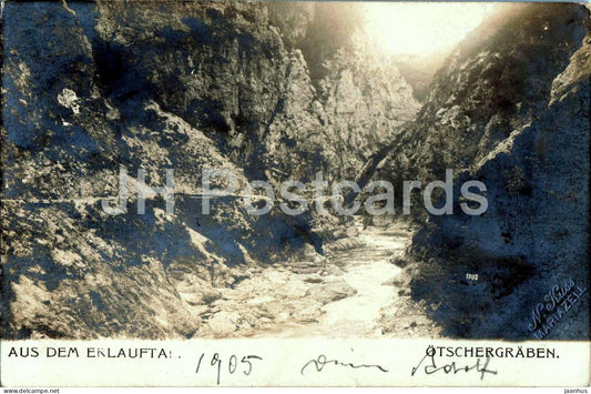 Aus dem Erlauftal - Otschergraben - A. Sommeren Gastwirth Trubenbach - old postcard - 1905 - Austria - used - JH Postcards
