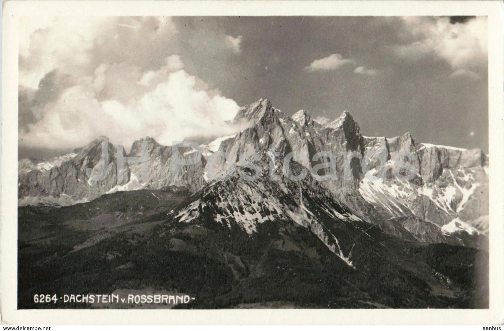 Dachstein vom Rossbrand - Alps - mountains - No. 6264 - old postcard - 1930 - Austria - used - JH Postcards