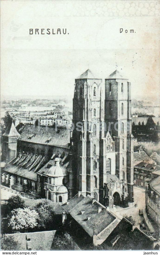 Breslau - Wroclaw - Dom - Cathedral - cathedral - old postcard - 1906 - Poland - used - JH Postcards