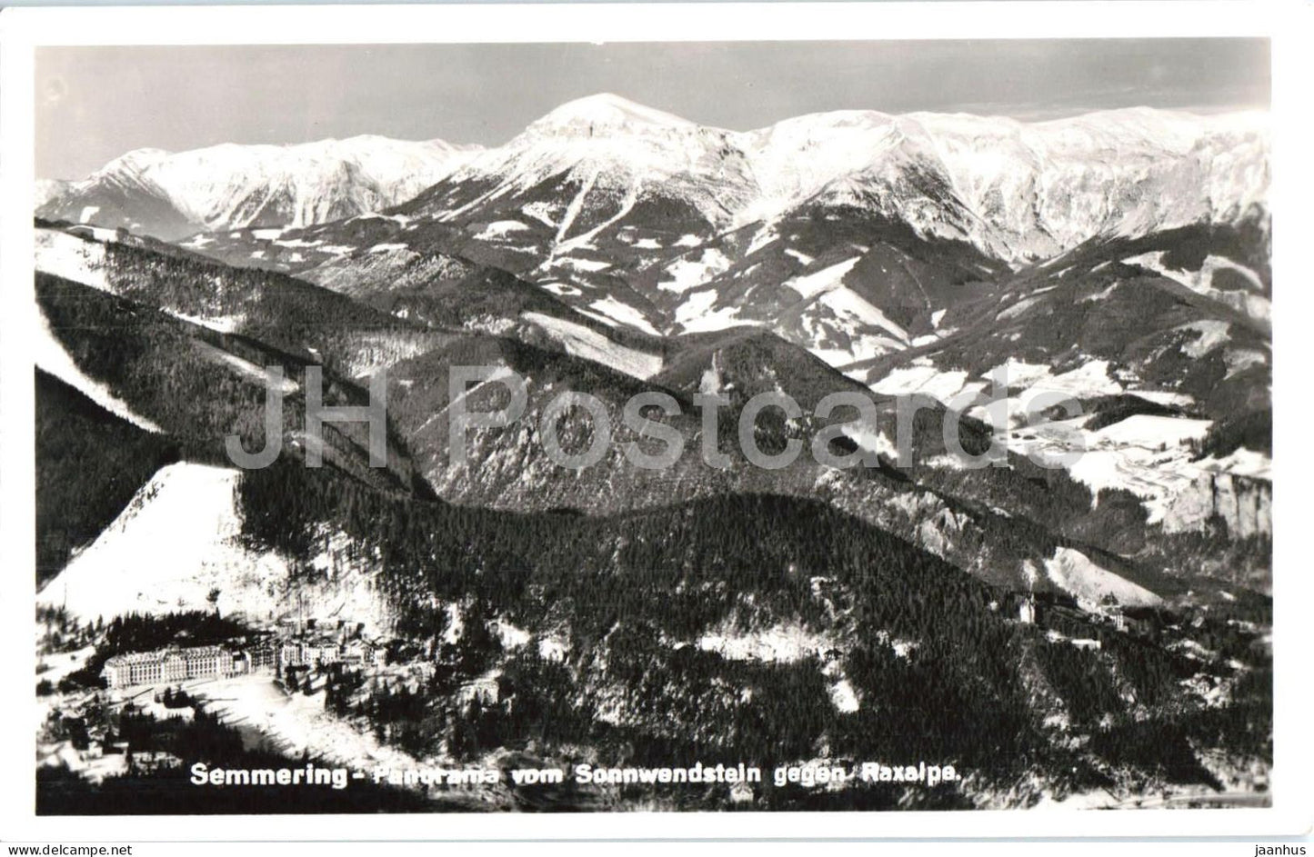 Semmering - Panorama vom Sonnwendstein gegen Raxalpe - old postcard - 1941 - Austria - unused - JH Postcards