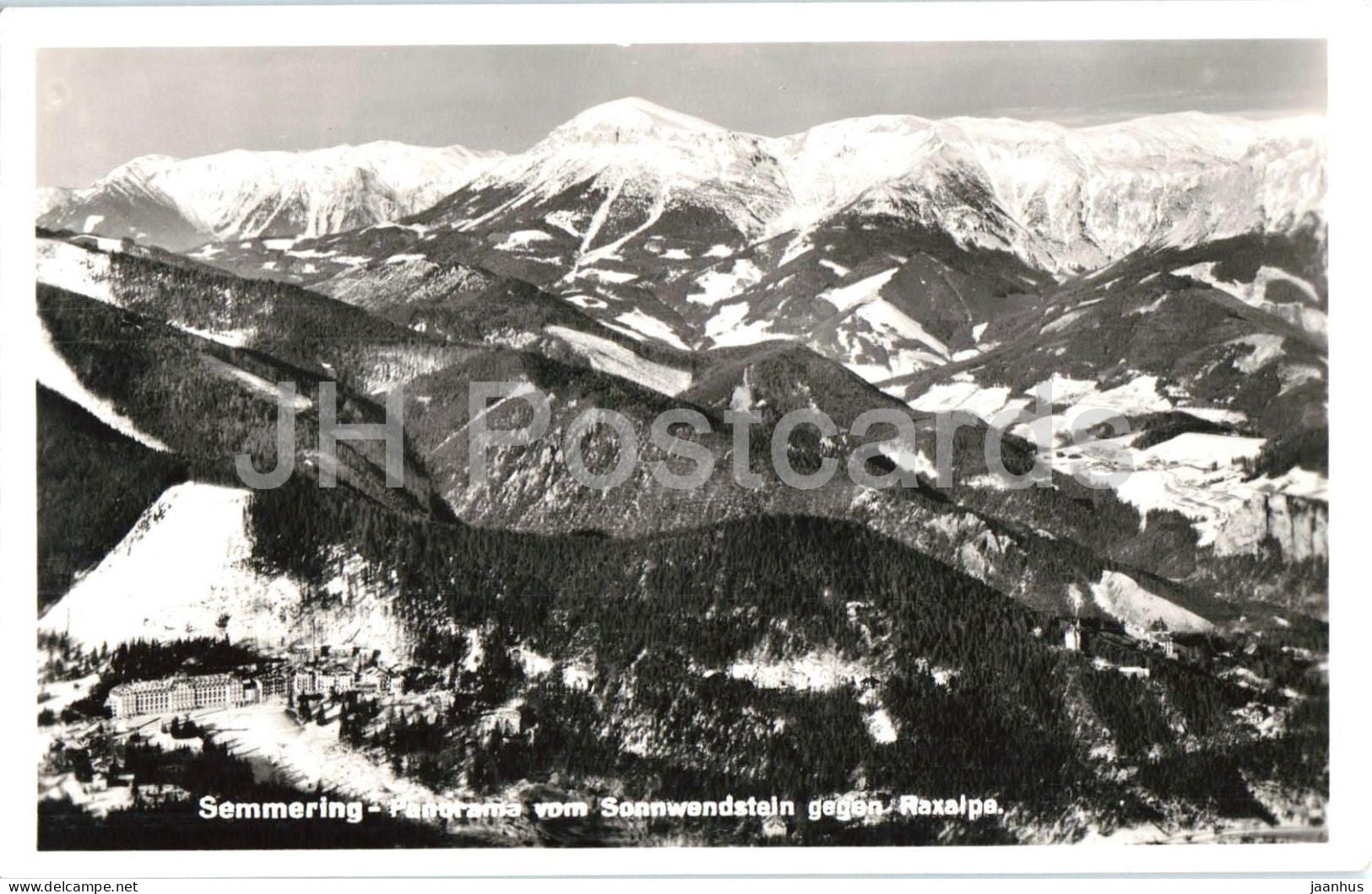 Semmering - Panorama vom Sonnwendstein gegen Raxalpe - old postcard - 1941 - Austria - unused - JH Postcards