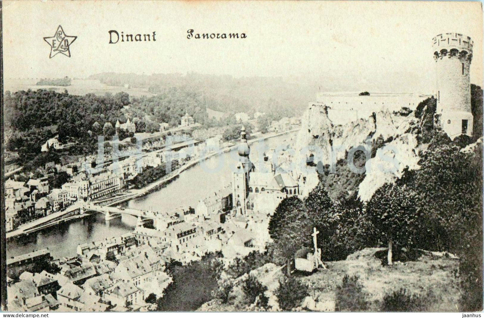 Dinant - panorama - 1 - old postcard - Belgium - unused - JH Postcards
