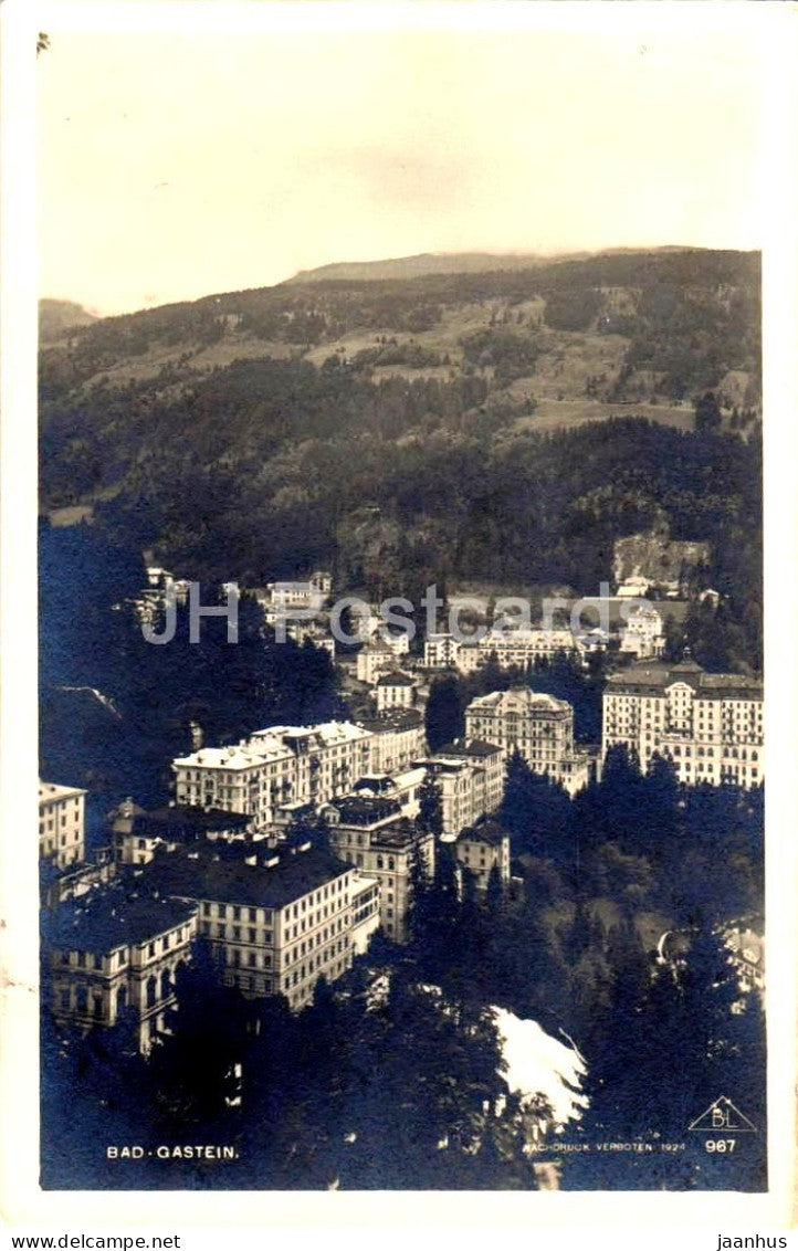 Bad Gastein - hotel - 967 - old postcard - 1927 - Austria - used - JH Postcards