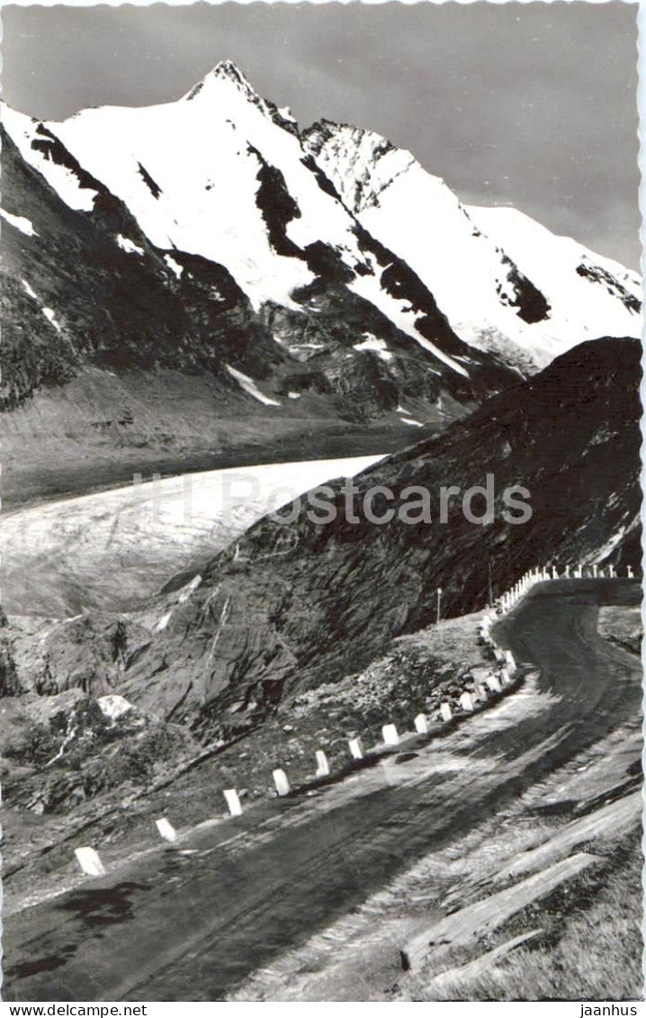 Grossglockner Hochalpenstrasse mit Grossglockner 3797 m - mountains - Alps - 349 - old postcard - Austria - unused - JH Postcards