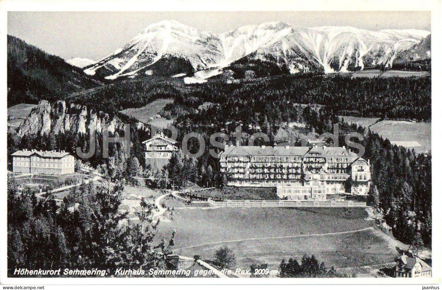 Hohenkurort Semmering - Kurhaus Semmering gegen die Rax - old postcard - 1940 - Austria - used - JH Postcards