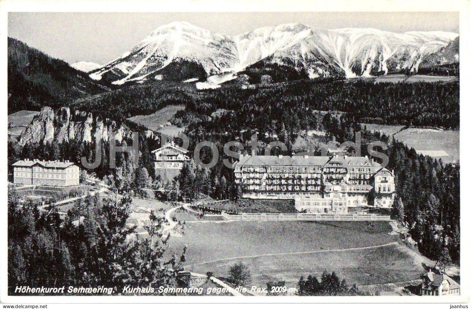 Hohenkurort Semmering - Kurhaus Semmering gegen die Rax - old postcard - 1940 - Austria - used - JH Postcards
