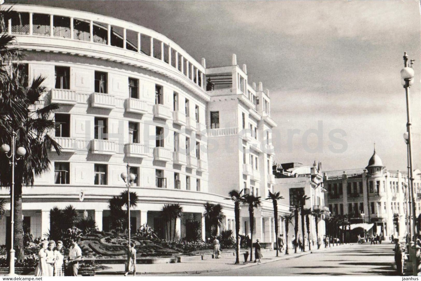 Sukhumi - Hotel Abkhazia - old postcard - 1964 - Georgia USSR - used - JH Postcards