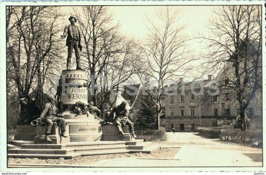 Steyr - Werndldenkmal - Josef Werndl Monument - photo - old postcard - 1942 - Austria - used - JH Postcards