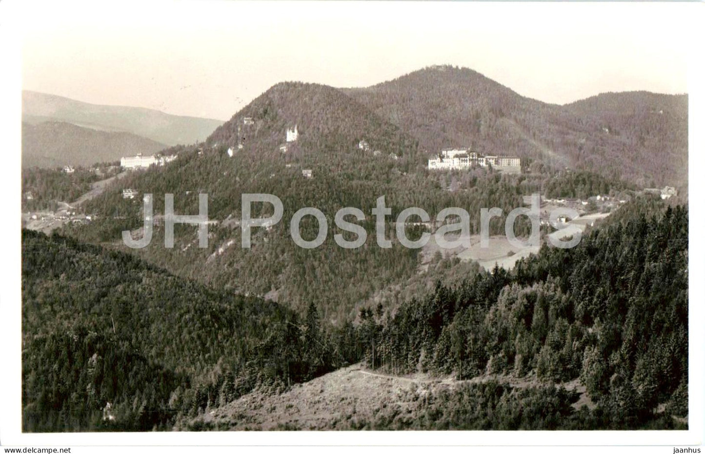 Fernsicht von Johann Poleres Gasthaus am Kreuzberg - old postcard - Austria - used - JH Postcards