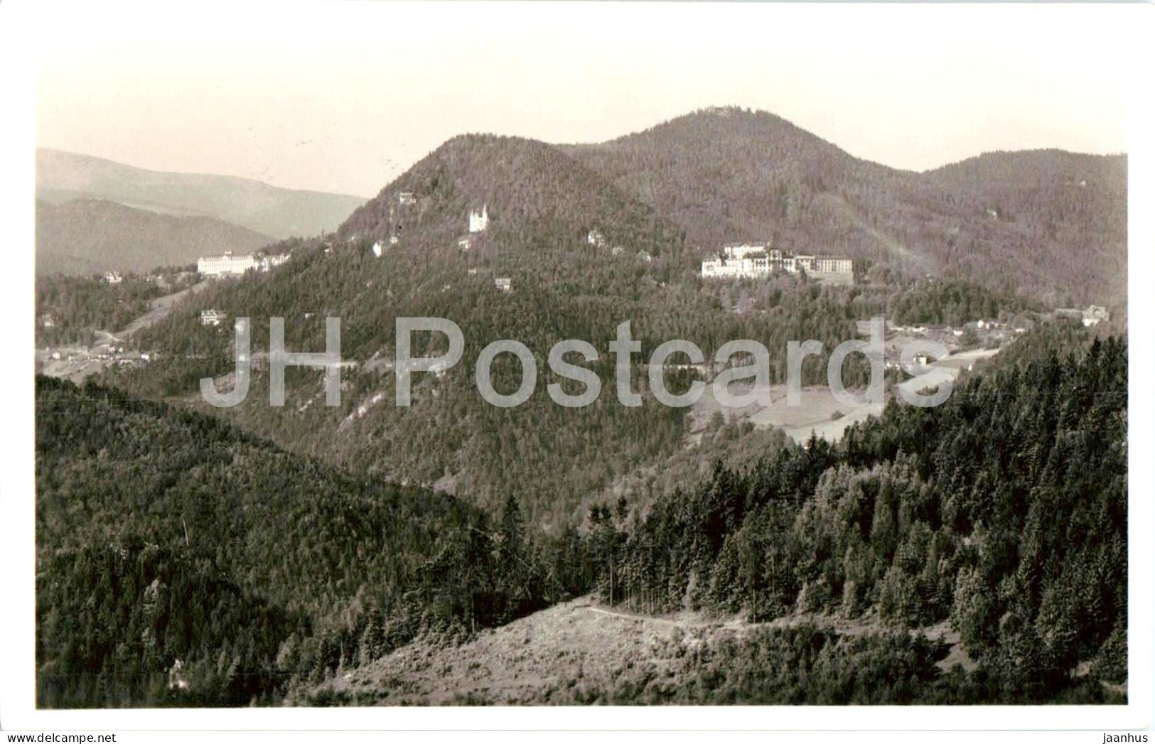 Fernsicht von Johann Poleres Gasthaus am Kreuzberg - old postcard - Austria - used - JH Postcards