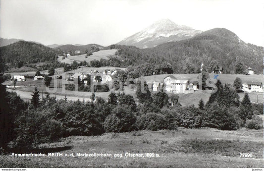 Sommerfrische Reith a. d. Mariazellerbahn geg. Otscher 1892 m - Alps mountains - 77990 - old postcard - Austria - unused - JH Postcards