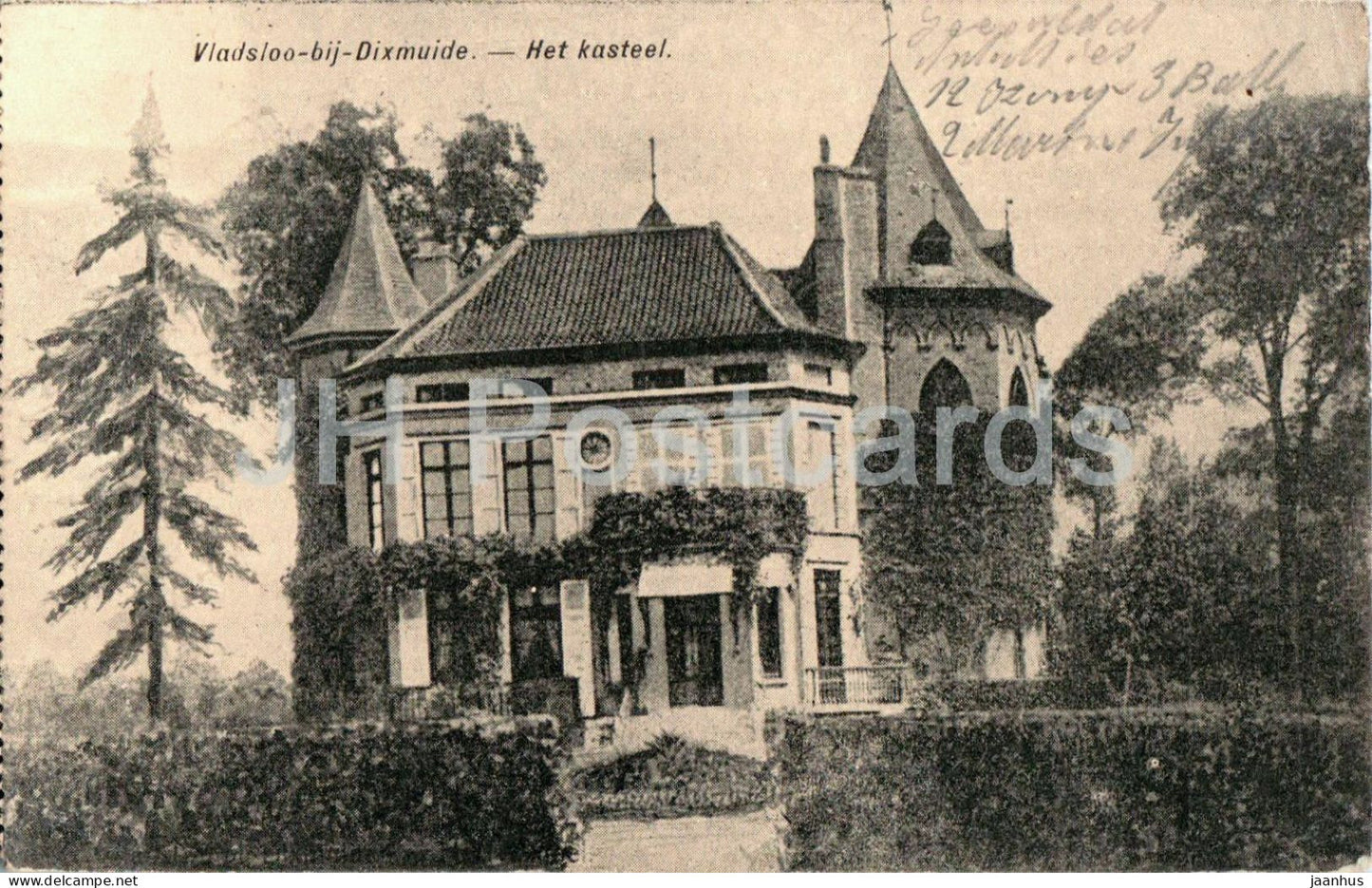 Vladsloo-bij-Dixmuide - Het kasteel - castle - Kaiserliche Marine - Feldpost 11 - old postcard - 1910s - Belgium - used - JH Postcards