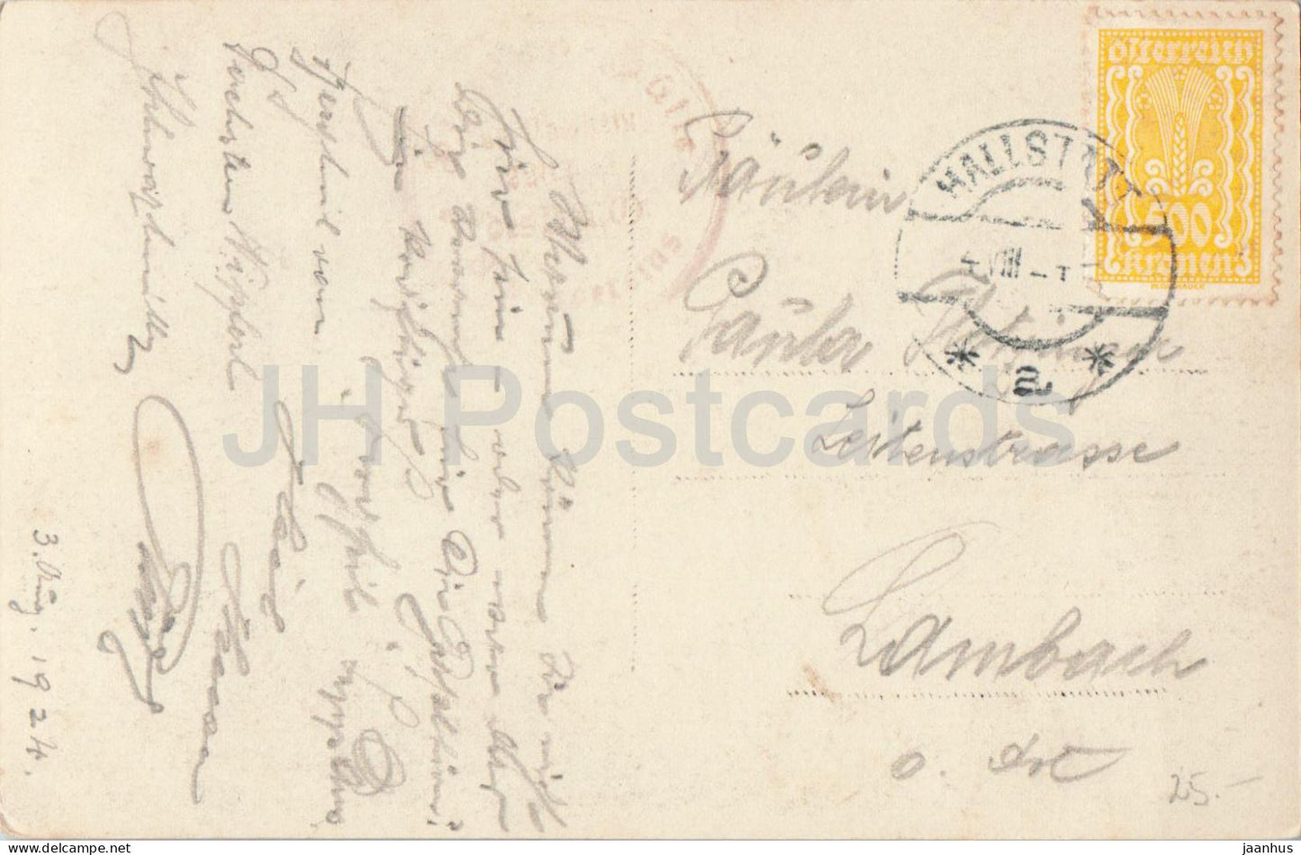 Dachstein Dirndln Karlseisfeld - glacier - montagnes - carte postale ancienne - 1924 - Autriche - utilisé 