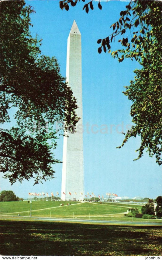Washington D.C.  - Washington Monument - obelisk - 1969 - USA - used - JH Postcards