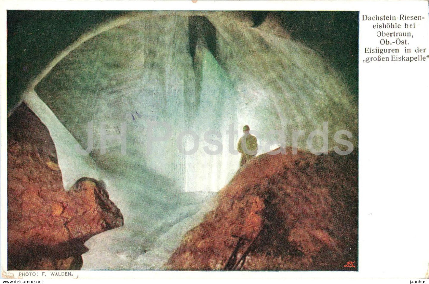 Dachstein - Rieseneishohle bei Obertraun - Eisfiguren in der Grossen Eiskapelle - old postcard - Austria - unused - JH Postcards
