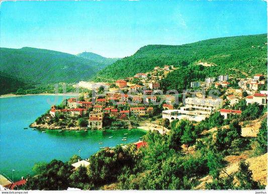 Rabac - coastal village - bay - panorama - Adriatic coast - 1974 - Croatia Yugoslavia - used - JH Postcards